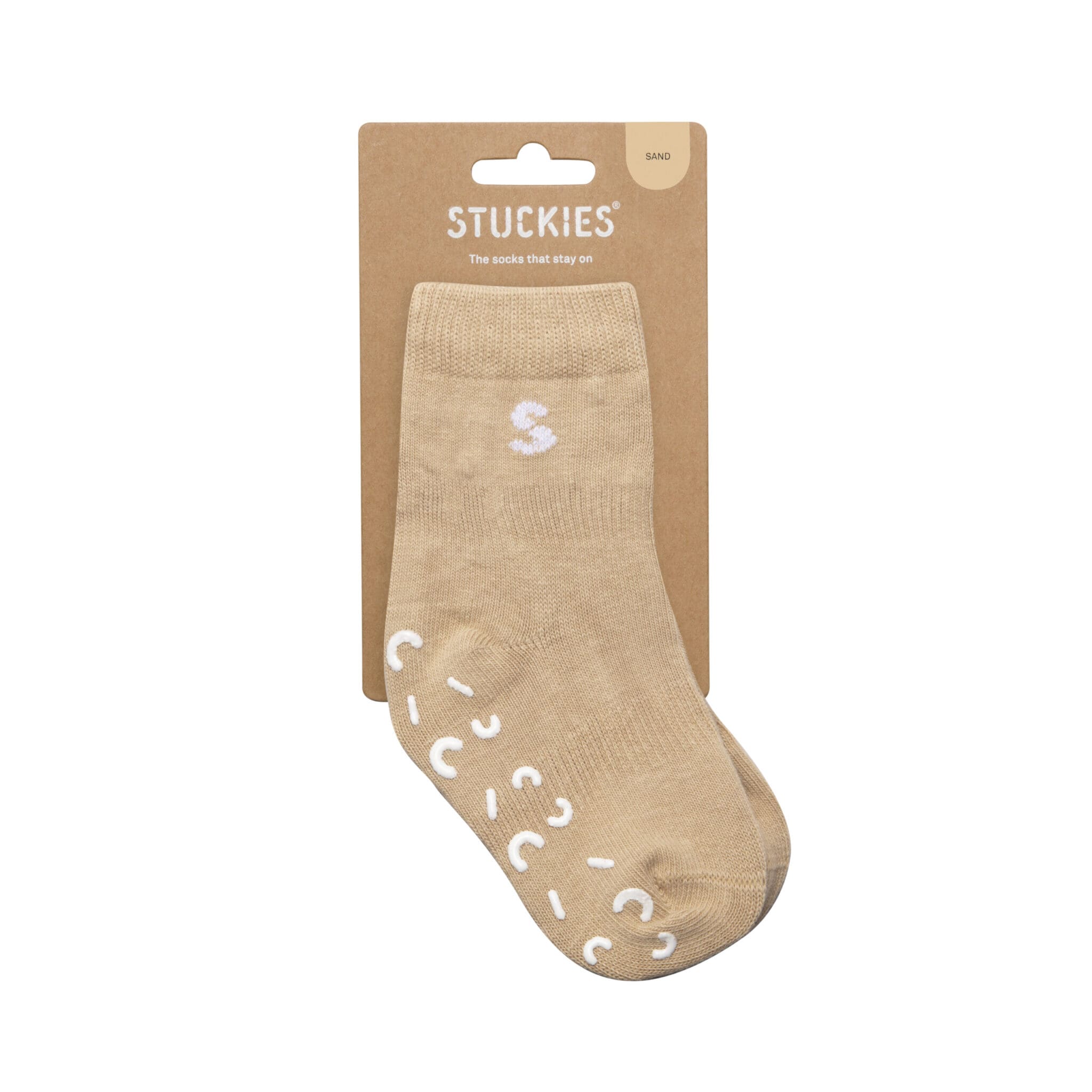 Sokkar STUCKIES® Sand - eldri týpa 0-6 mánaða