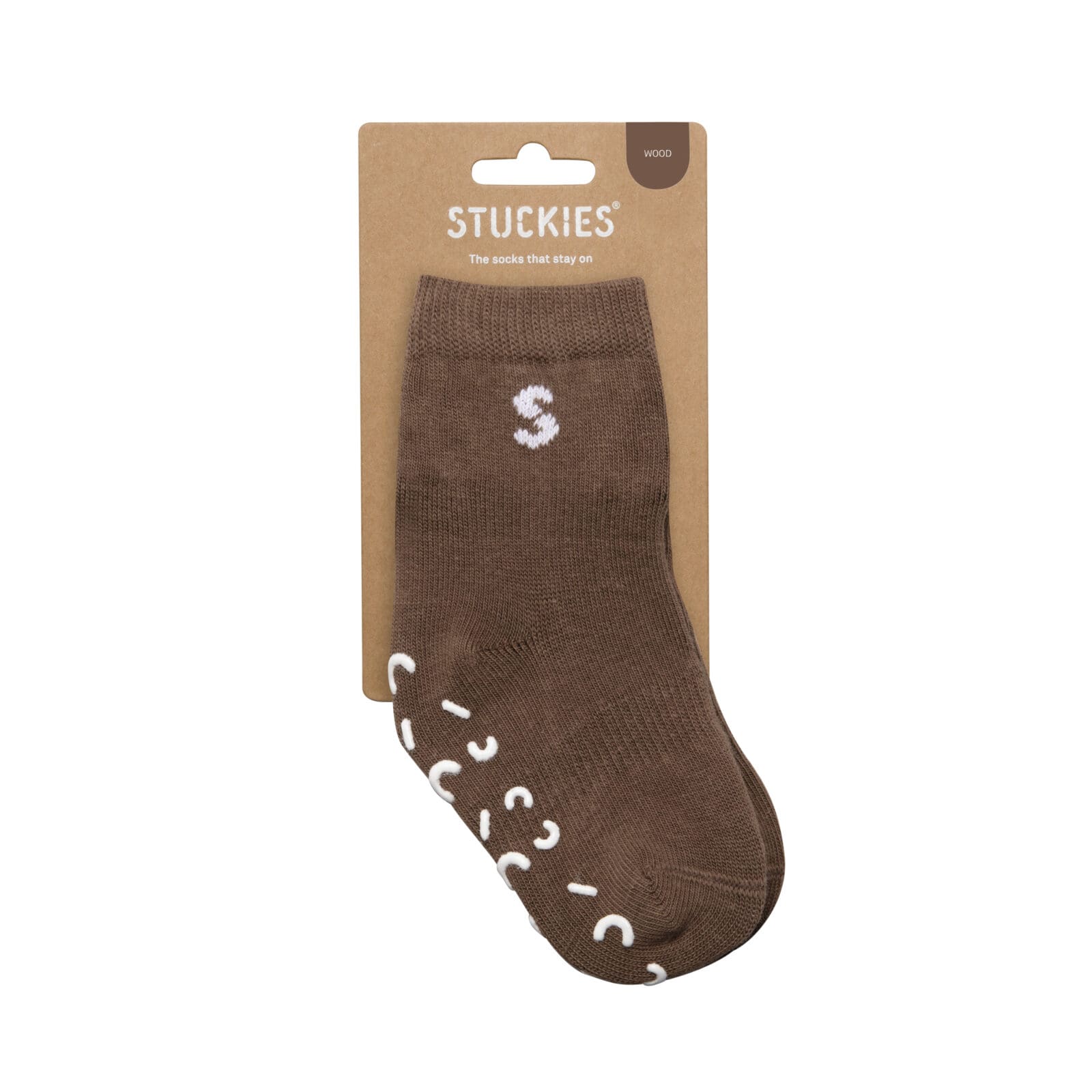 Sokkar STUCKIES® Wood – eldri týpa 0-6 mánaða