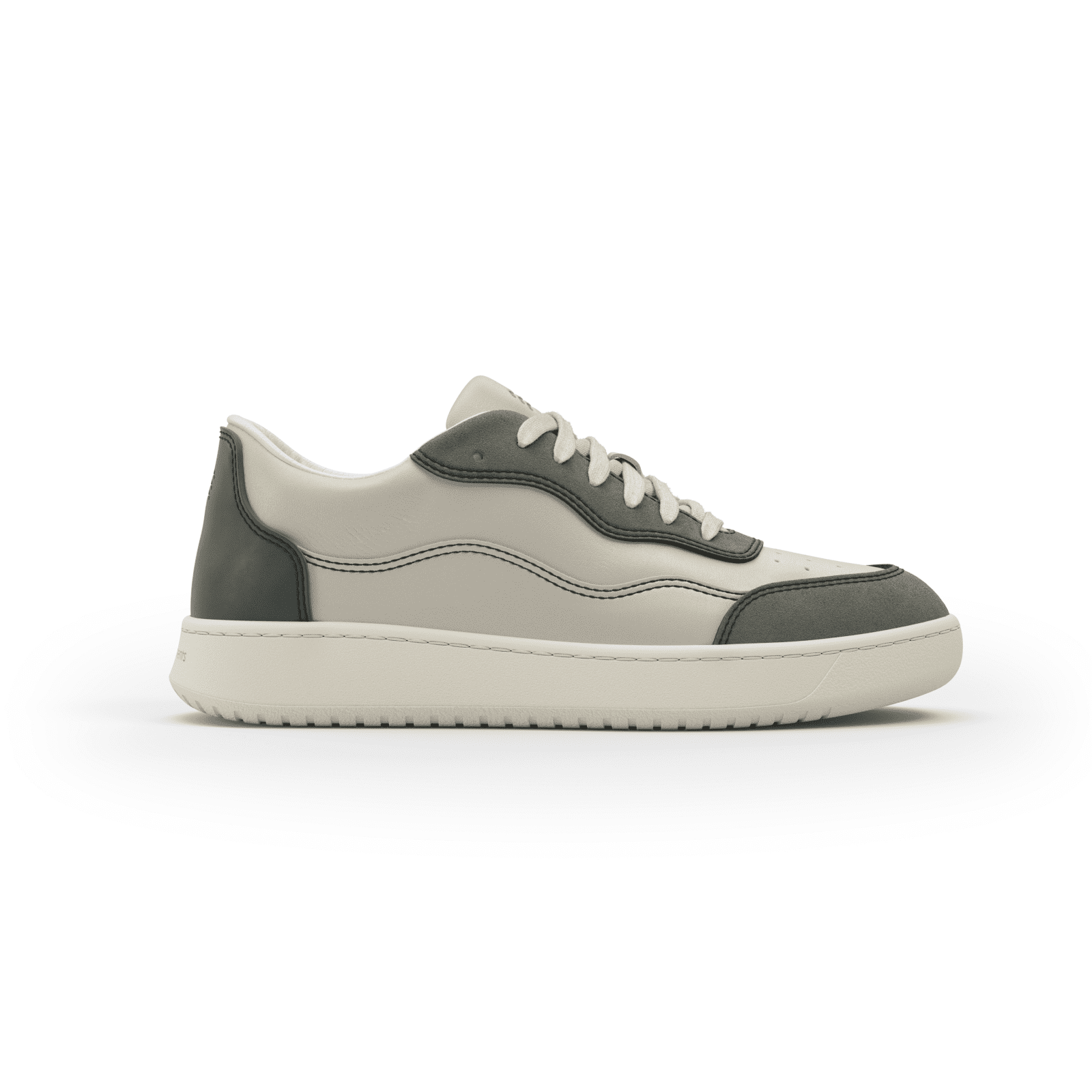 Allrounder S – Beige & Olive (leður)