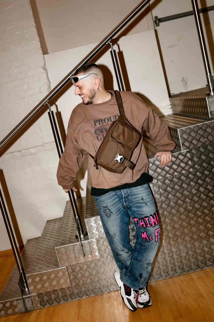 LUCA Hliðartaska – earth brown