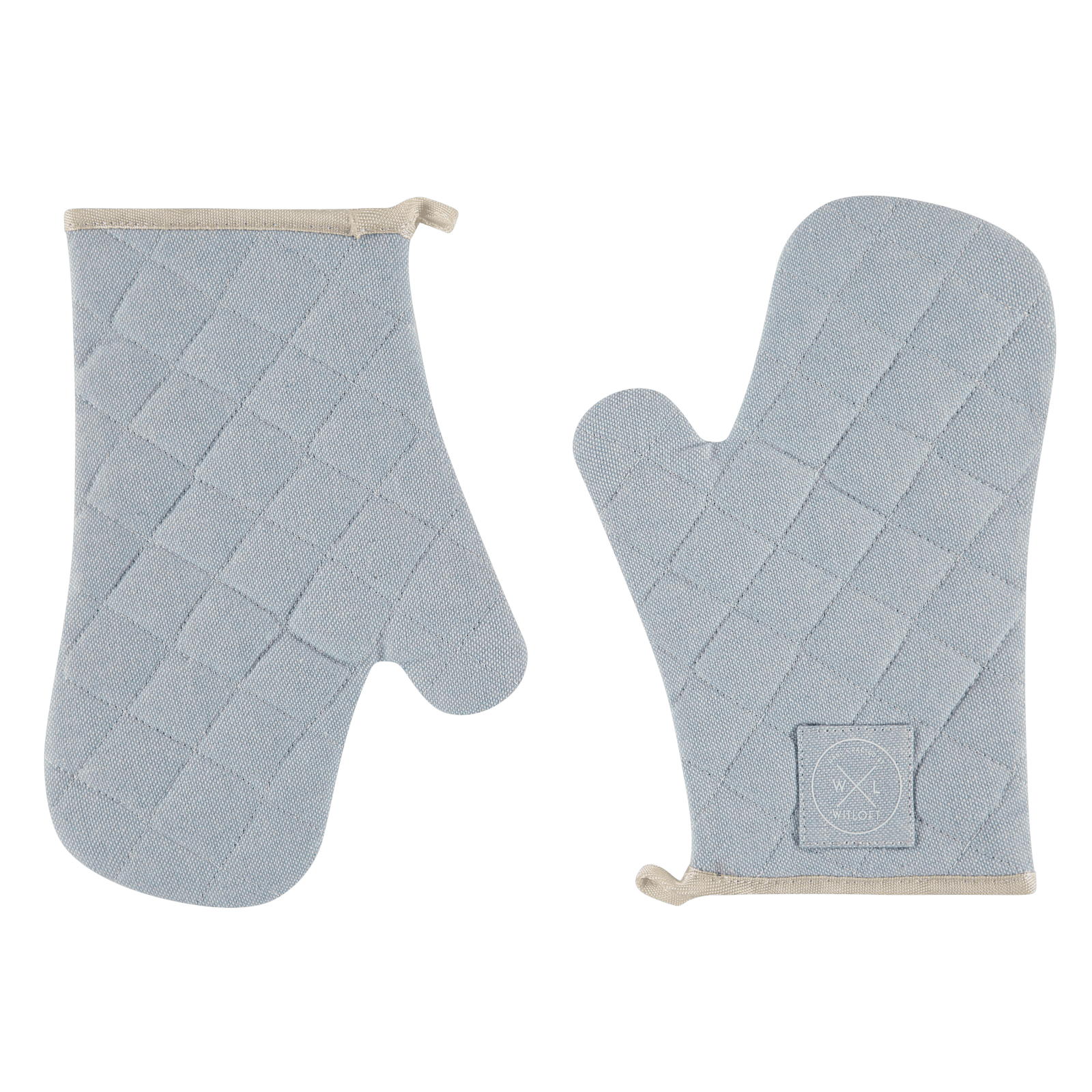 Ofnhanskar Endurunnin Bómull Sky Blue 2 stk.