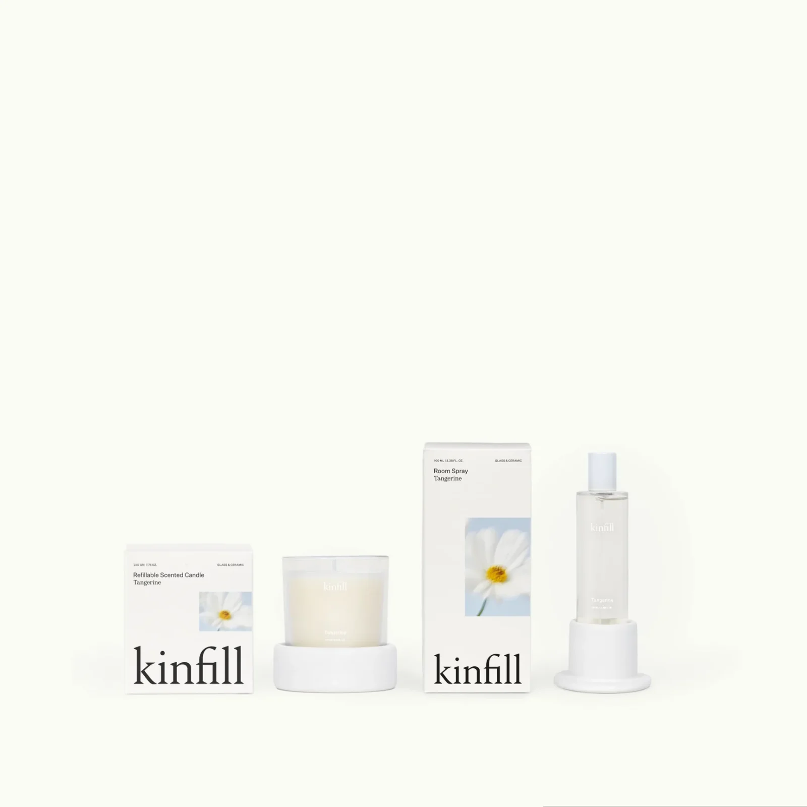 Kinfill ilmkerti og híbýlailmur – Tangerine