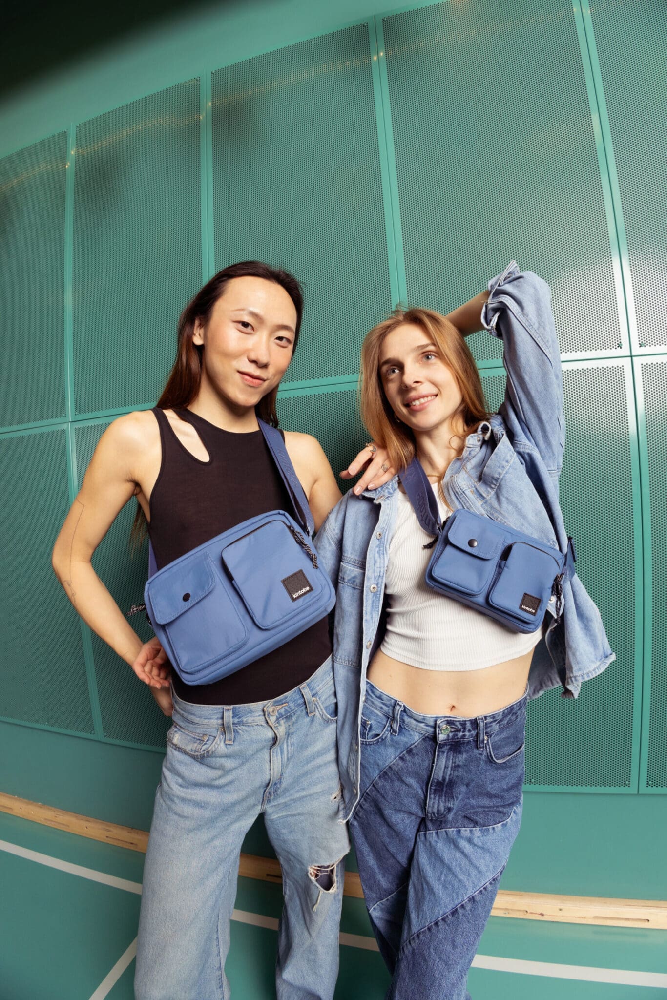 MINI MILES Hliðartaska – storm blue